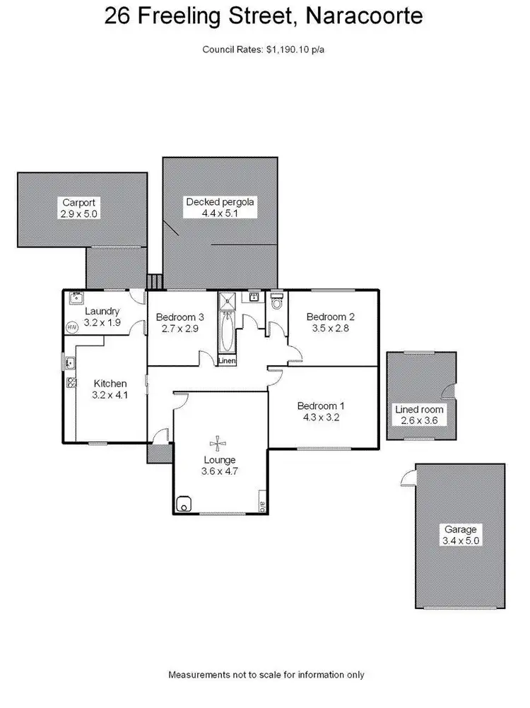 Floorplan of Homely house listing, 26 Freeling Street, Naracoorte SA 5271