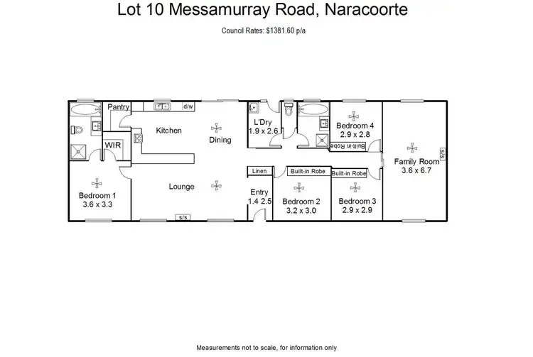 Floorplan of Homely house listing, 10 Messamurray Road, Naracoorte SA 5271