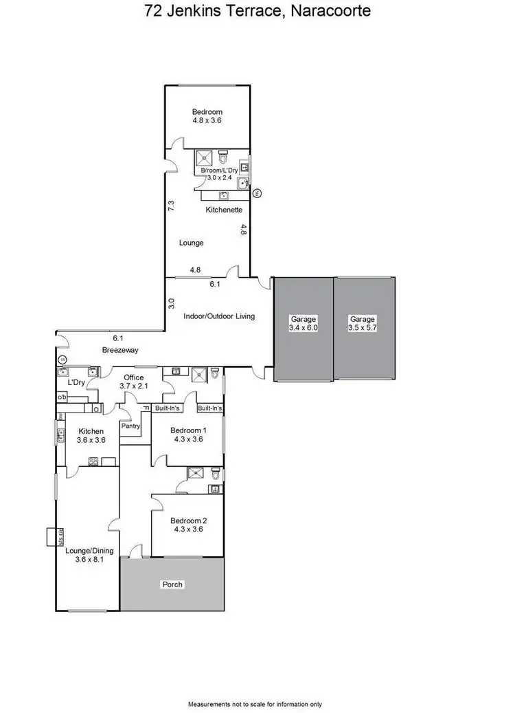 Floorplan of Homely house listing, 72 Jenkins Terrace, Naracoorte SA 5271