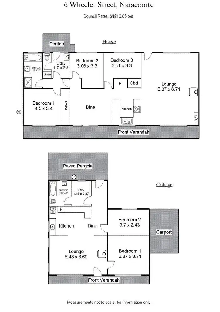 Floorplan of Homely house listing, 6 Wheeler Street, Naracoorte SA 5271