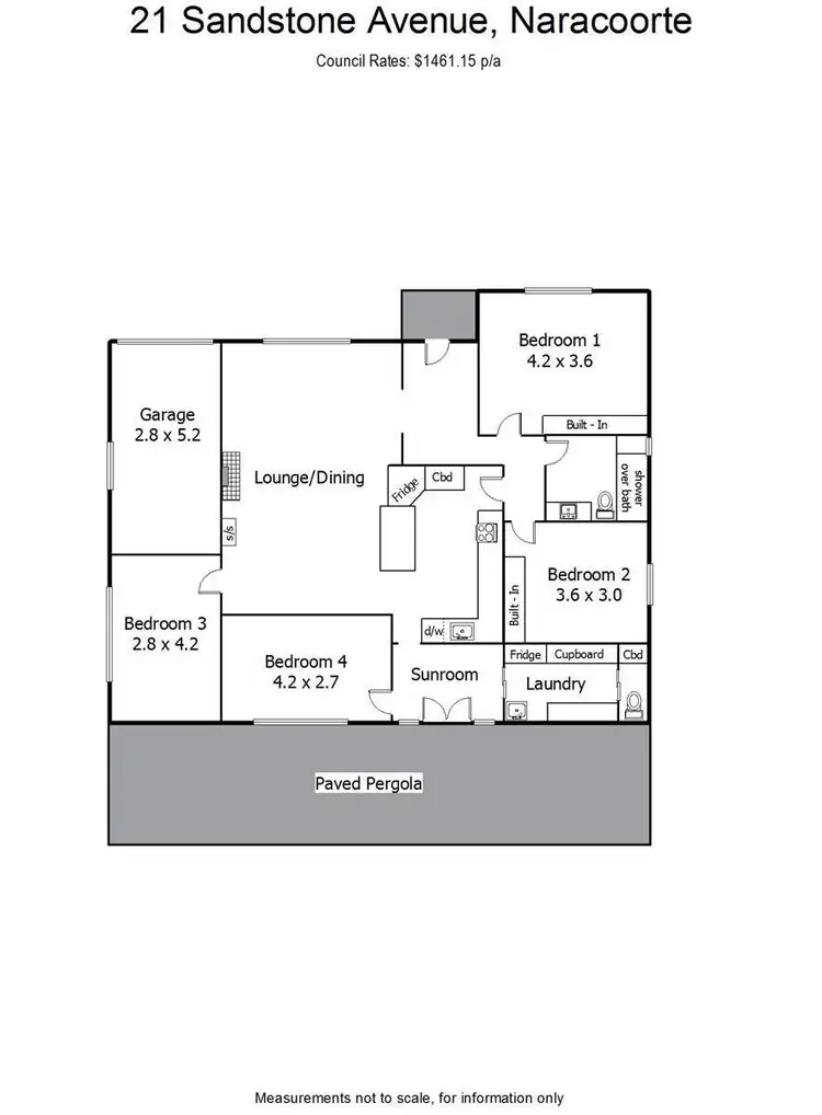 Floorplan of Homely house listing, 21 Sandstone Avenue, Naracoorte SA 5271