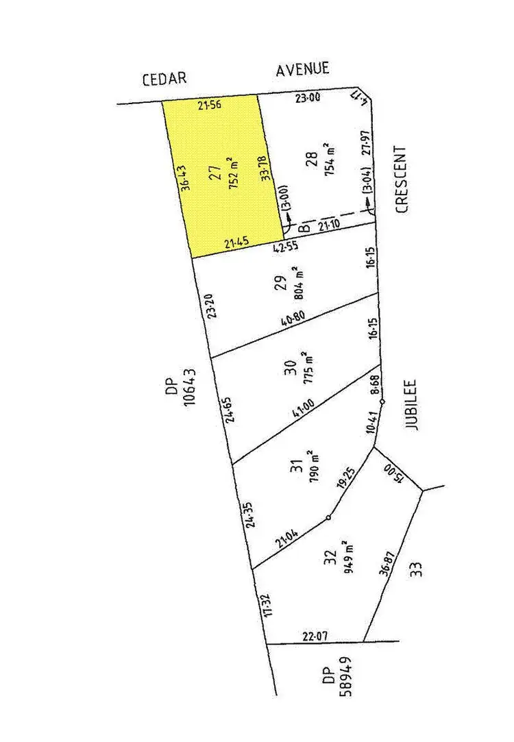 Floorplan of Homely land listing, LOT 27/Lot 27 Cedar Avenue, Naracoorte SA 5271