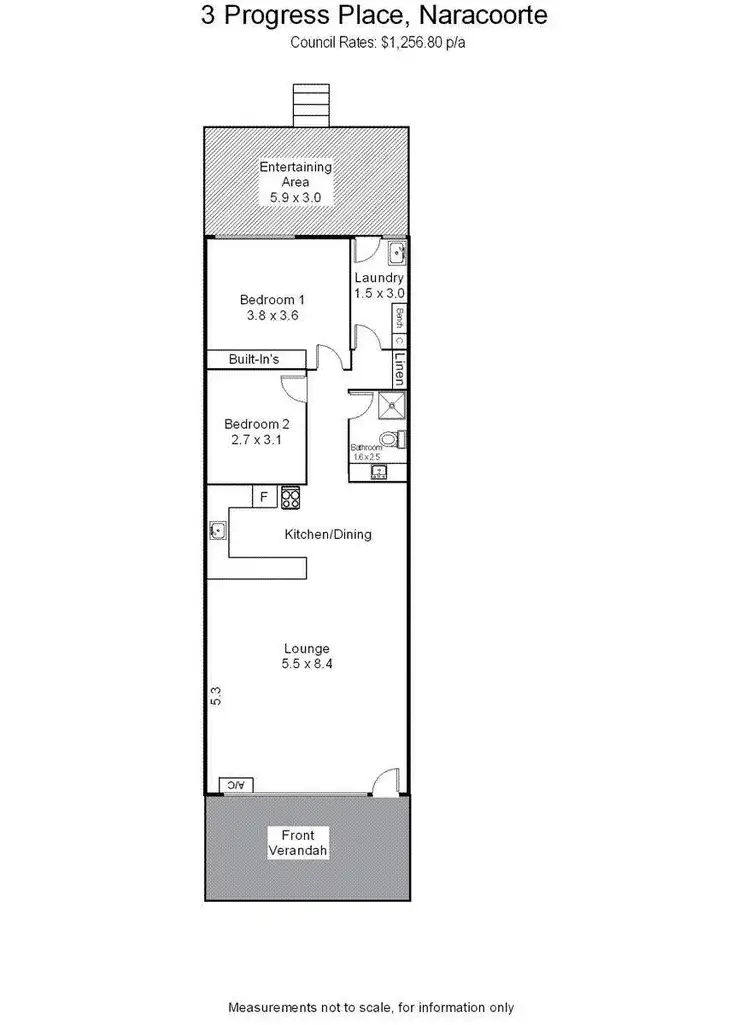 Floorplan of Homely house listing, 3 Progress Place, Naracoorte SA 5271