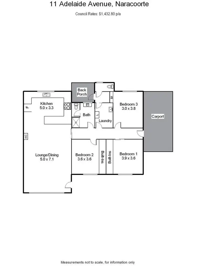 Floorplan of Homely house listing, 11 Adelaide Avenue, Naracoorte SA 5271