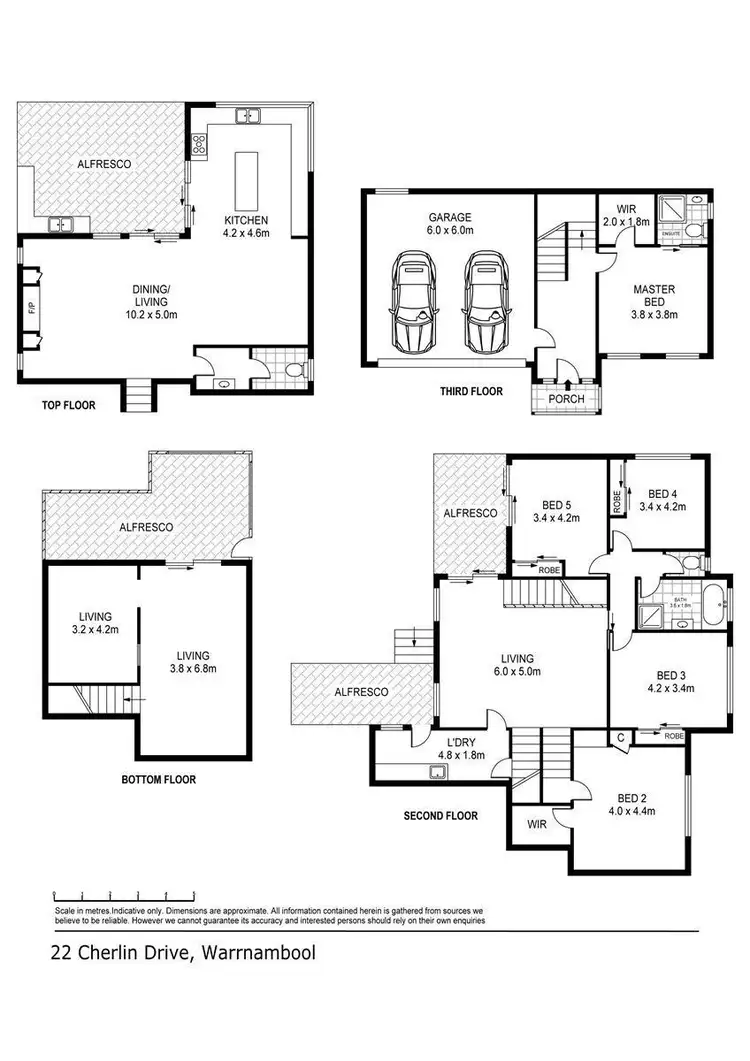 Floorplan of Homely house listing, 22 Cherlin Drive, Warrnambool VIC 3280