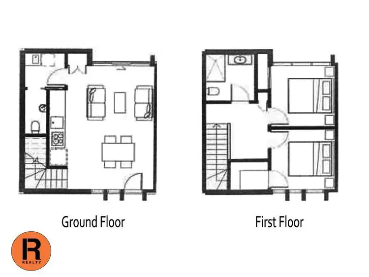 Floorplan of Homely townhouse listing, 23/100 Enterprise Drive, Bundoora VIC 3083