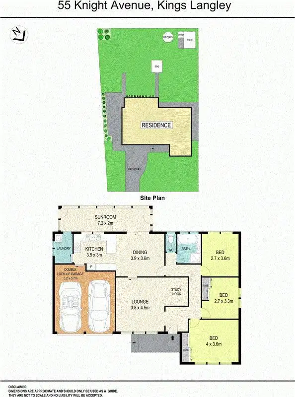 Floorplan of Homely house listing, 55 Knight Avenue, Kings Langley NSW 2147