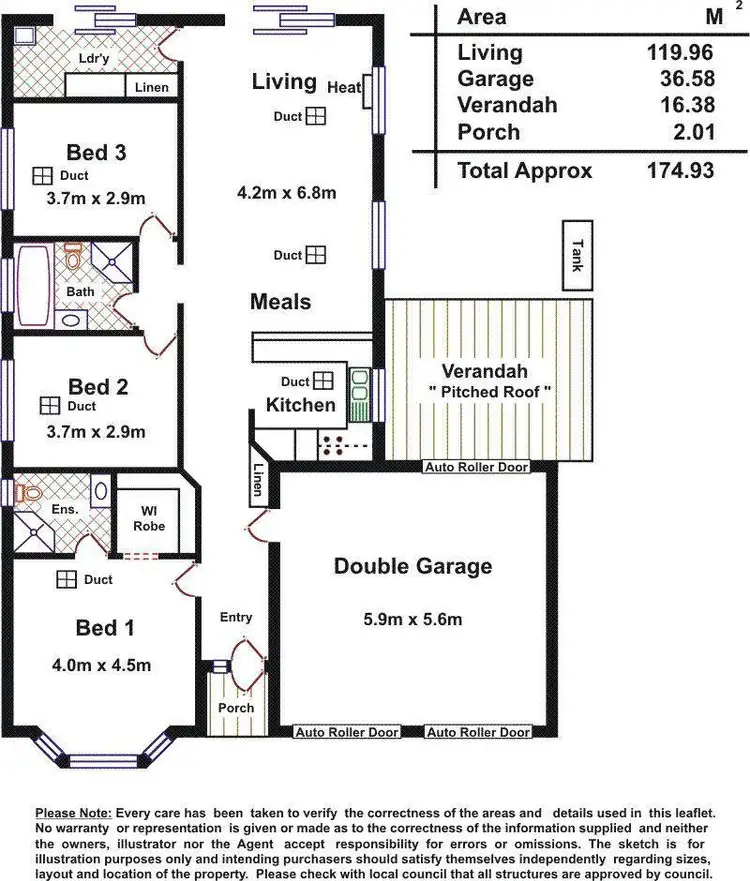 Floorplan of Homely house listing, 7A Lelos Street, Hectorville SA 5073