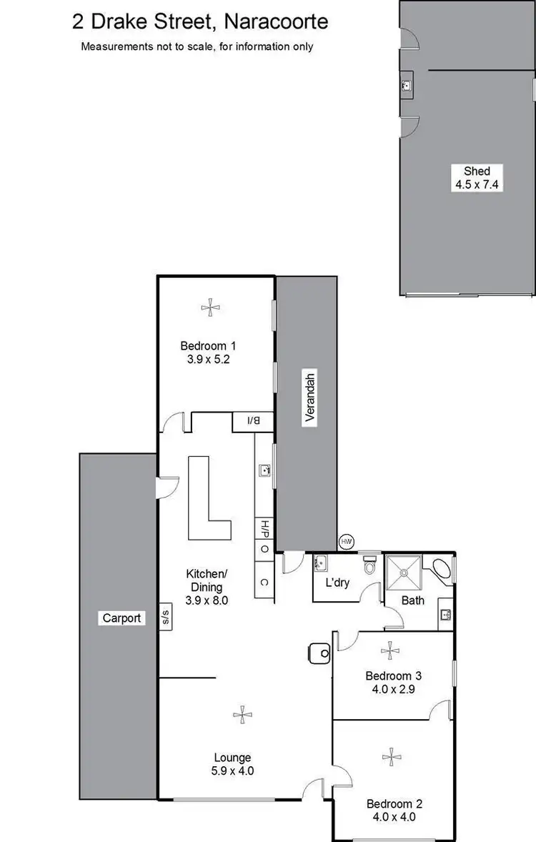 Floorplan of Homely house listing, 2 Drake Street, Naracoorte SA 5271