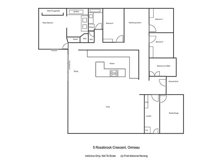 Floorplan of Homely house listing, 5 Rosabrook Crescent, Ormeau QLD 4208