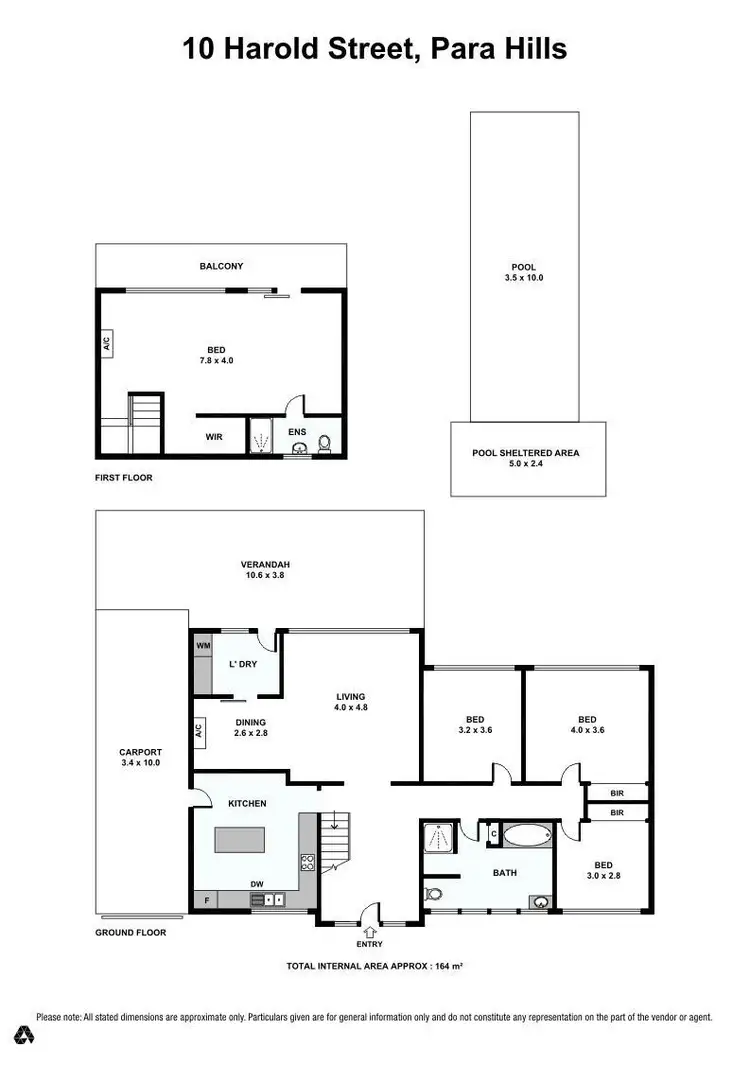 Floorplan of Homely house listing, 10 Harold Street, Para Hills SA 5096