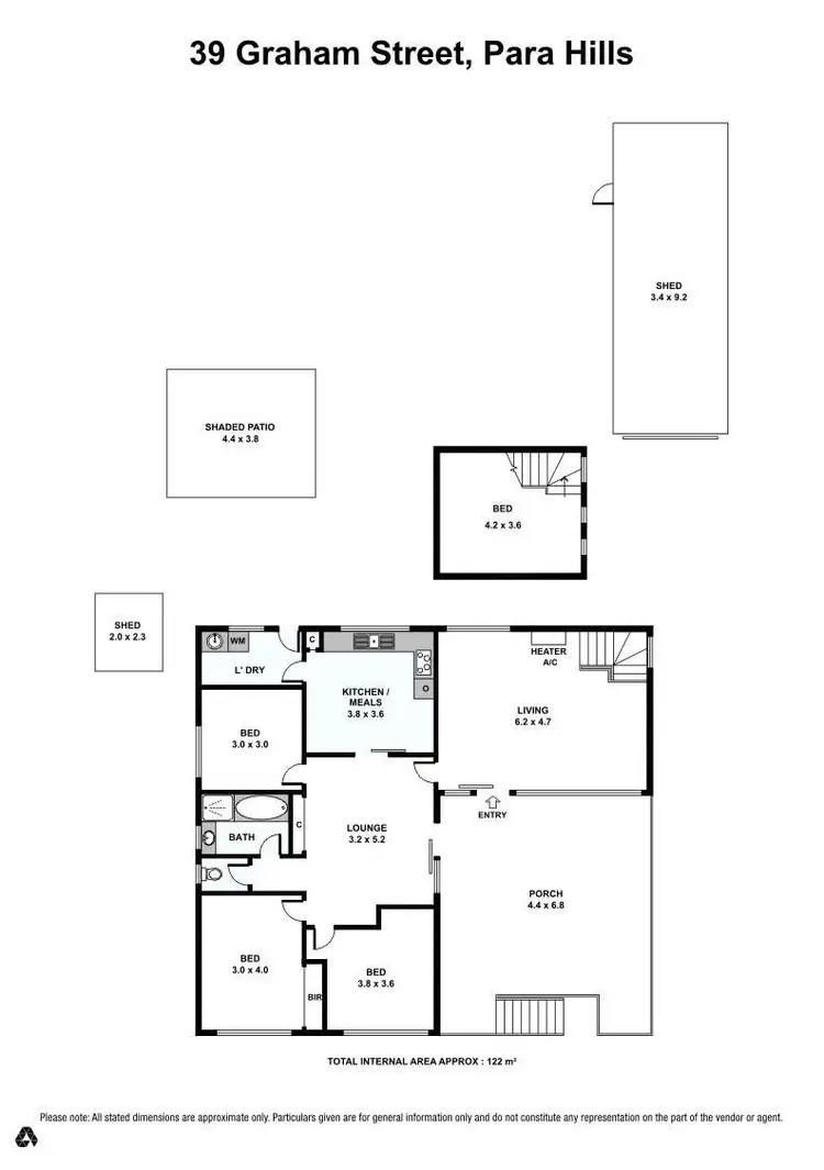 Floorplan of Homely house listing, 39 Graham Street, Para Hills SA 5096
