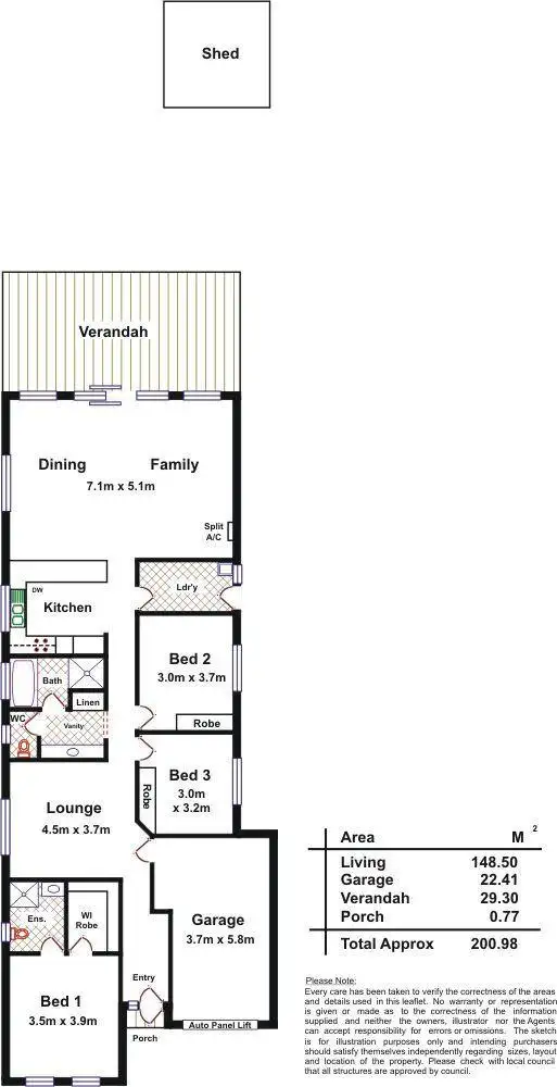 Floorplan of Homely house listing, 10 Beaconsfield Road, Mansfield Park SA 5012