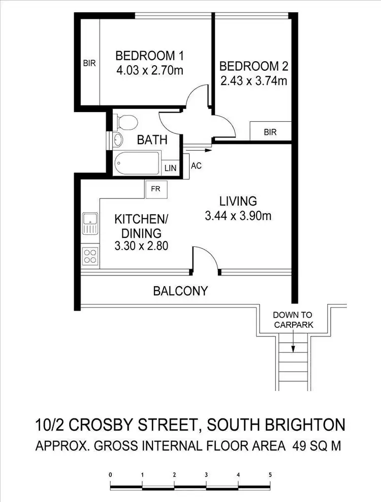 Floorplan of Homely unit listing, 10/2 Crosby Street, South Brighton SA 5048