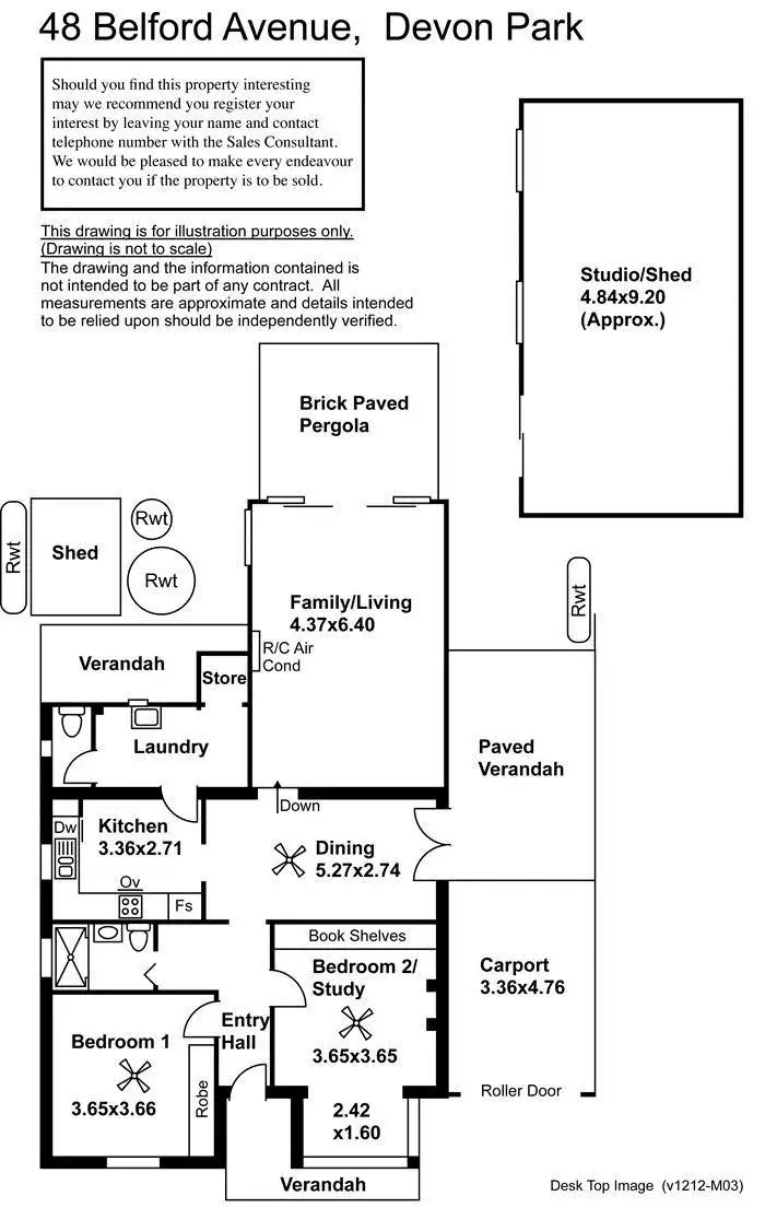 Floorplan of Homely house listing, 48 Belford Avenue, Devon Park SA 5008