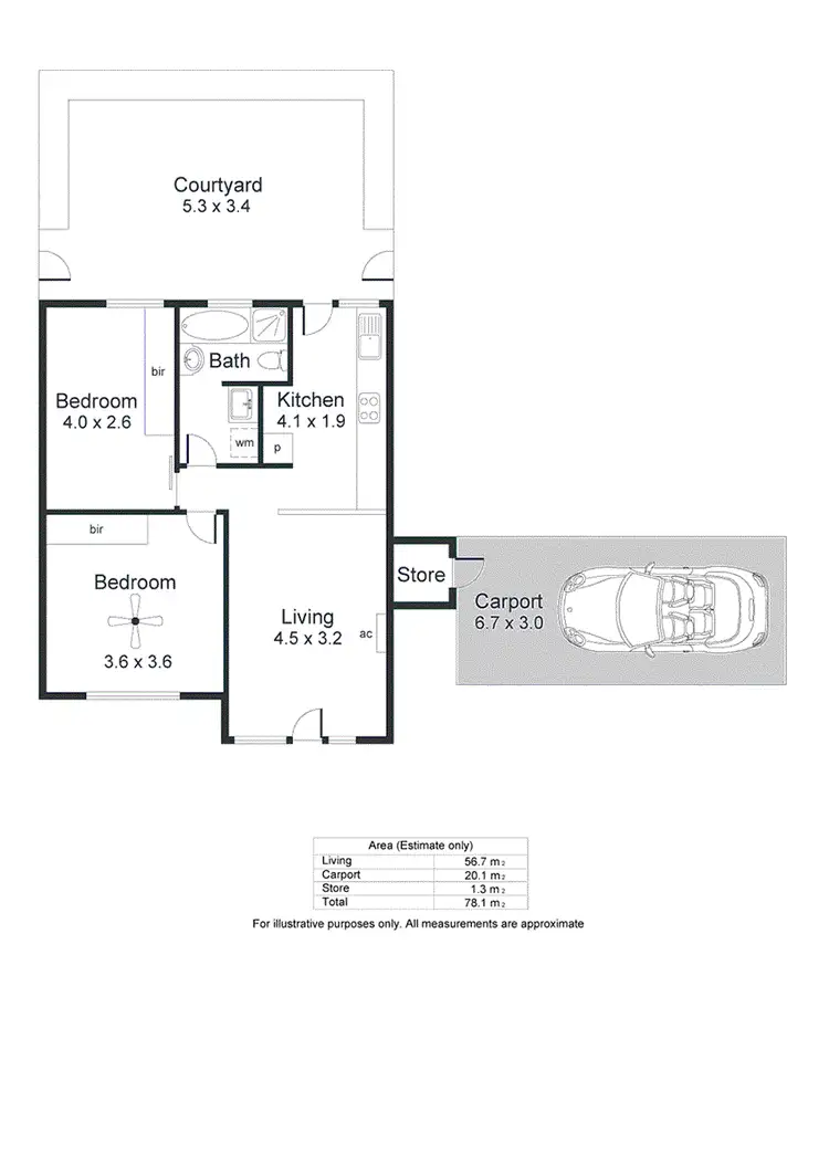 Floorplan of Homely unit listing, 4/11 Colton Avenue, Hove SA 5048