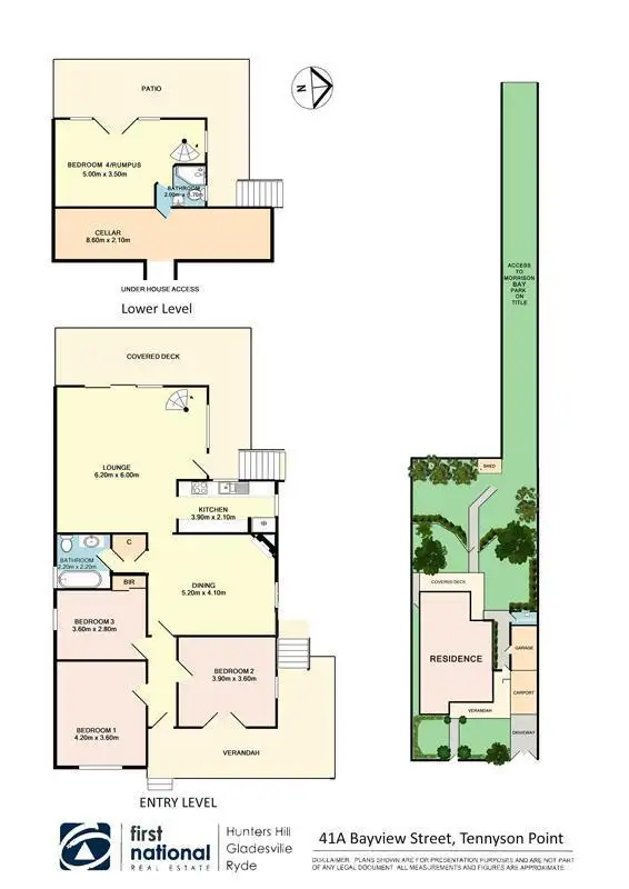 Floorplan of Homely house listing, 41A Bayview Street, Tennyson Point NSW 2111