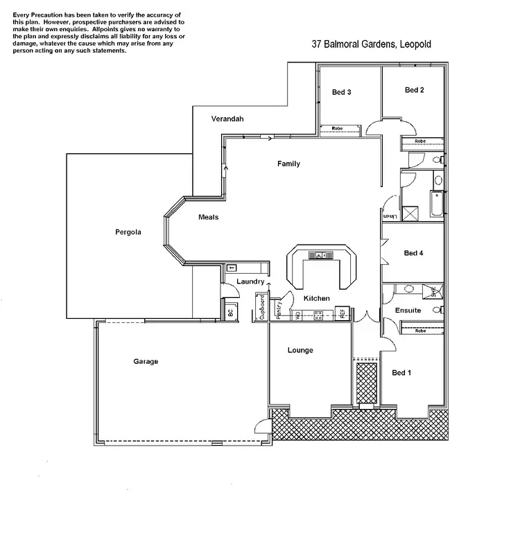 Floorplan of Homely house listing, 37 Balmoral Gardens, Leopold VIC 3224