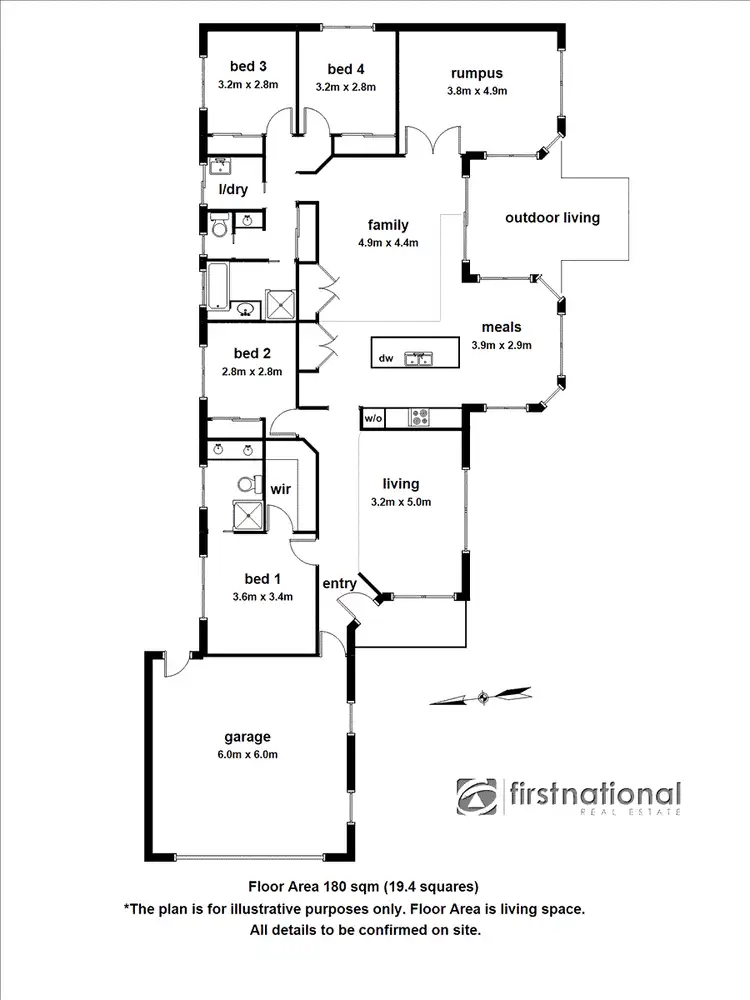 Floorplan of Homely house listing, 74 Marsh Grove, Berwick VIC 3806