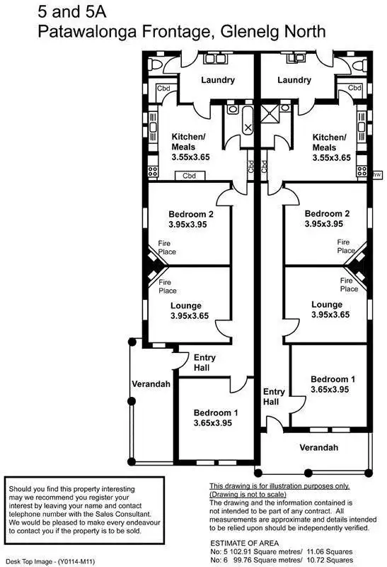 Floorplan of Homely house listing, 6 6A, & 6B Patawalonga Frontage, Glenelg North SA 5045