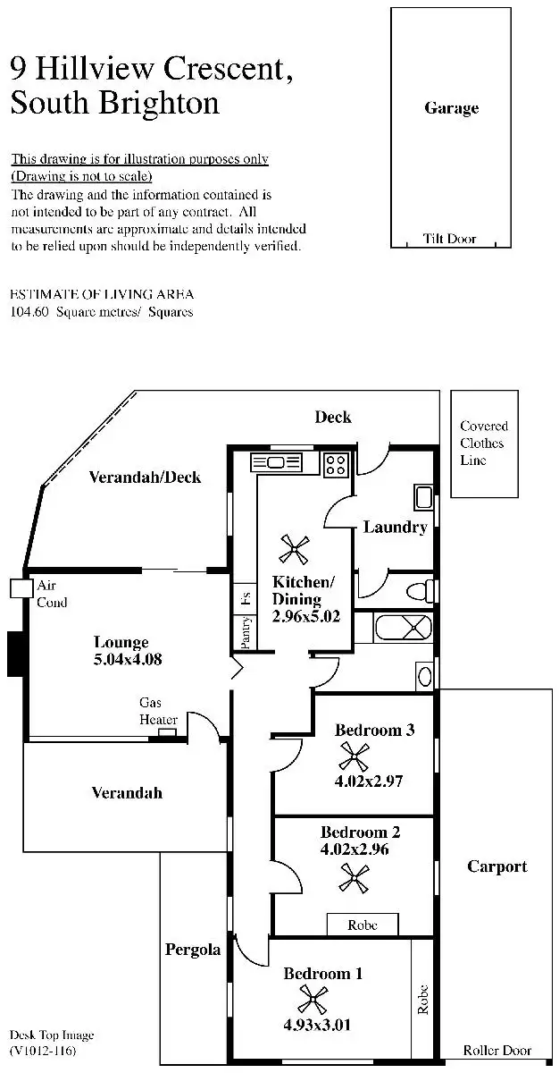 Floorplan of Homely house listing, 9 Hillview Crescent, South Brighton SA 5048
