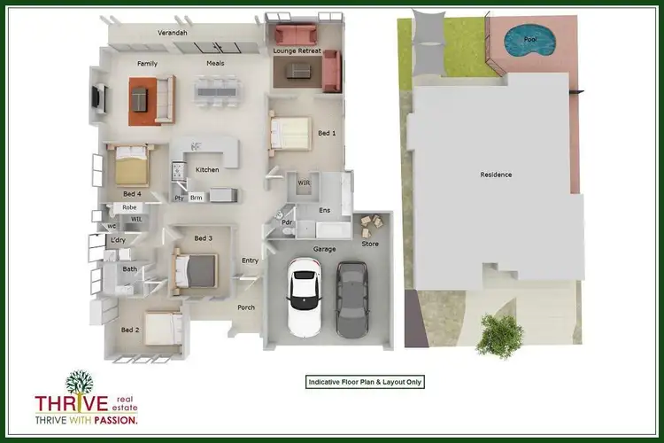 Floorplan of Homely house listing, 8 Cathedral Link, Aubin Grove WA 6164