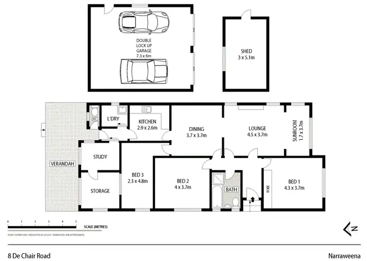 Floorplan of Homely house listing, 8 De Chair Road, Narraweena NSW 2099