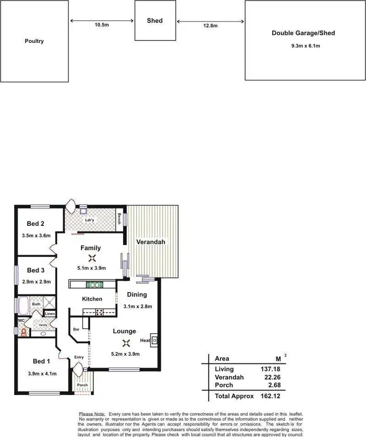 Floorplan of Homely house listing, 6 Pimpala Road, Ironbank SA 5153
