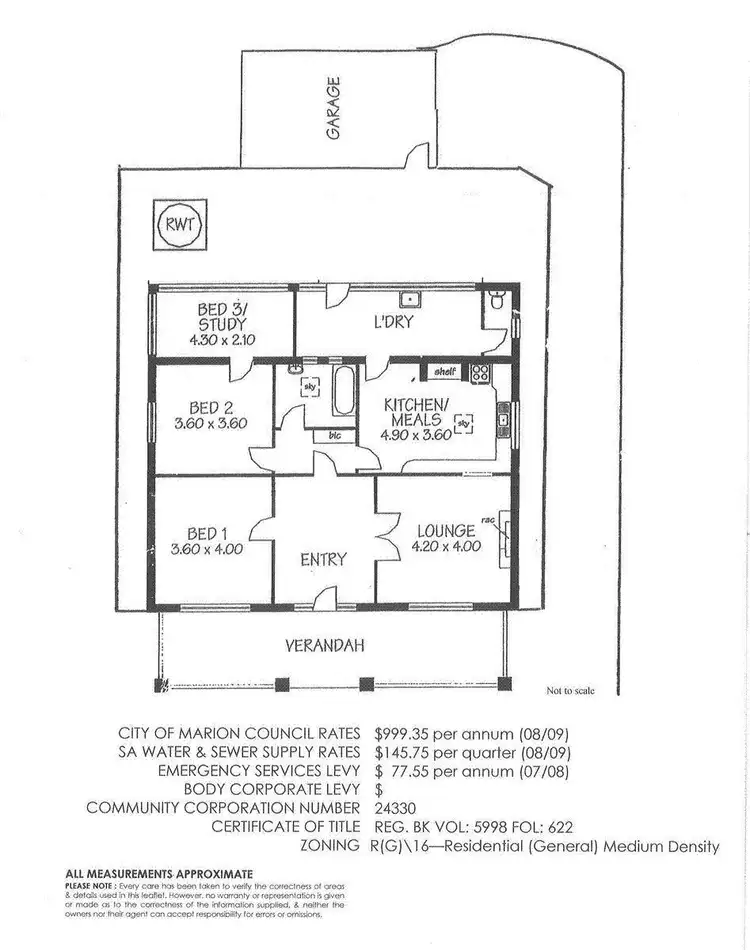 Floorplan of Homely house listing, 137 Dunrobin Road, Warradale SA 5046