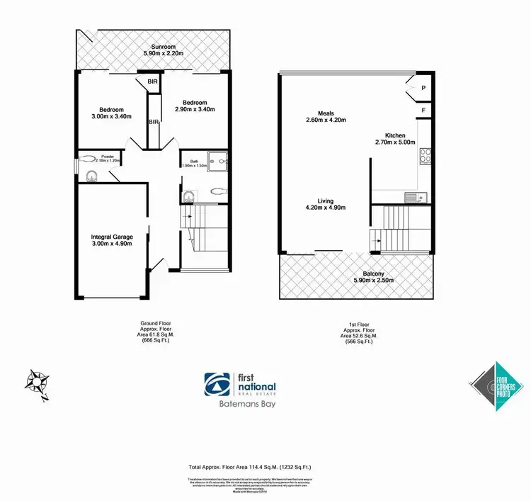 Floorplan of Homely unit listing, 3/12 High Street, Batemans Bay NSW 2536