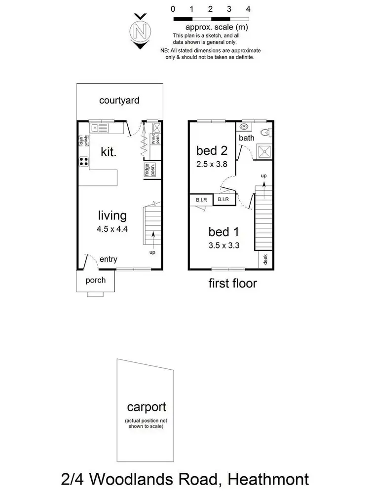 Floorplan of Homely unit listing, 2/4 Woodlands Road, Heathmont VIC 3135