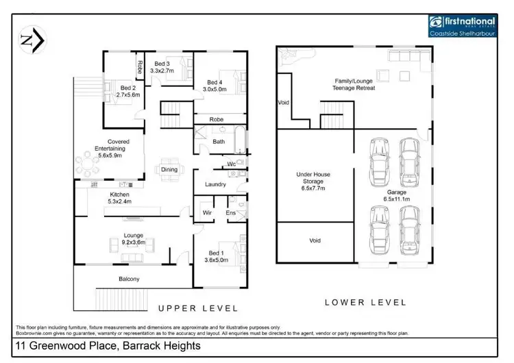 Floorplan of Homely house listing, 11 Greenwood Place, Barrack Heights NSW 2528