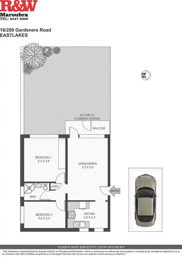 Floorplan of Homely apartment listing, 18/289 Gardeners Road, Eastlakes NSW 2018
