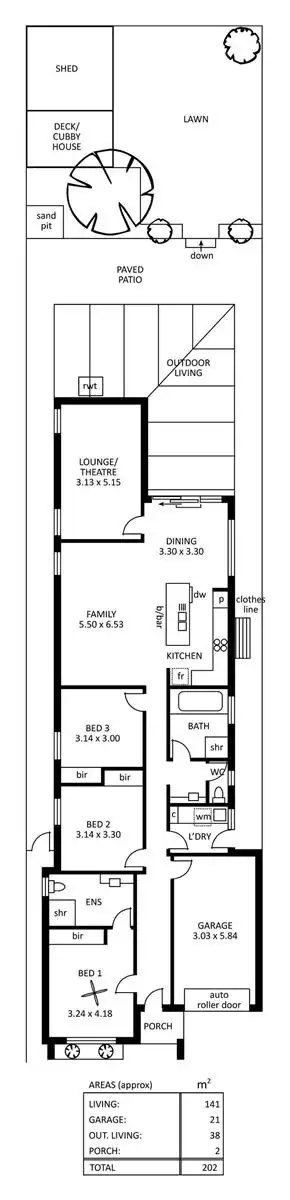 Floorplan of Homely house listing, 3 Sarnia Avenue, Clearview SA 5085
