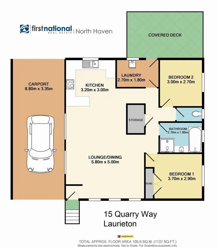 Floorplan of Homely house listing, 15 Quarry Way, Laurieton NSW 2443