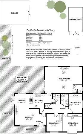 Floorplan of Homely house listing, 7 Hillside Avenue, Highbury SA 5089