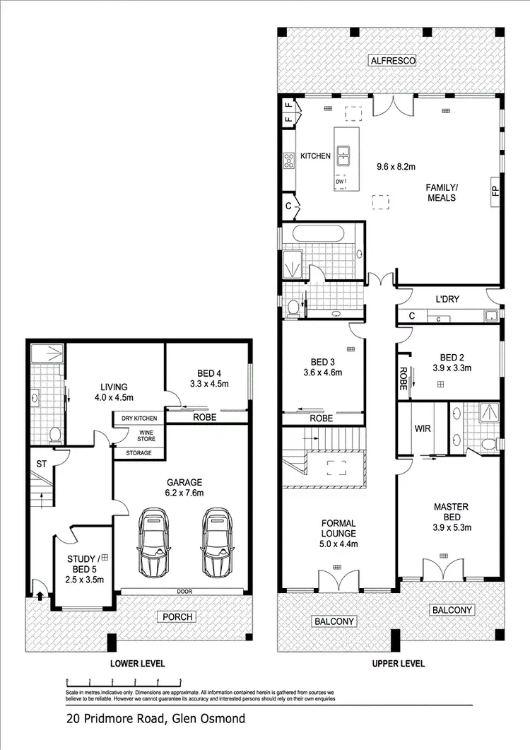 Floorplan of Homely house listing, 20 Pridmore Road, Glen Osmond SA 5064