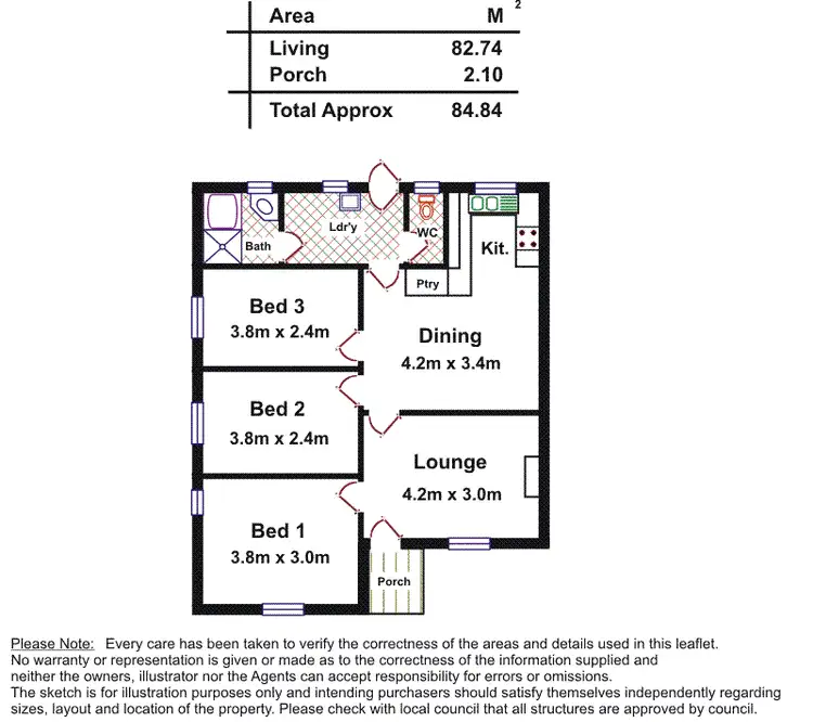 Floorplan of Homely house listing, 17 Richardson Road, Elizabeth South SA 5112