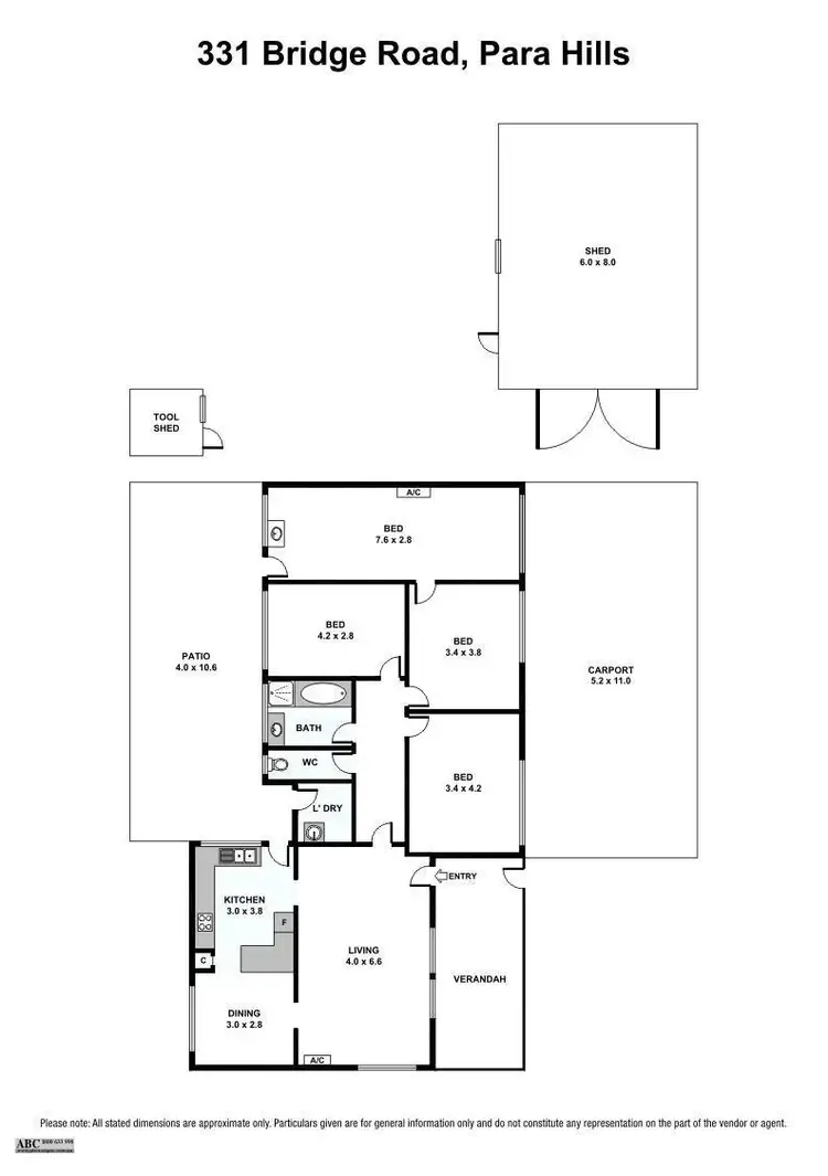 Floorplan of Homely house listing, 331 Bridge Road, Para Hills SA 5096