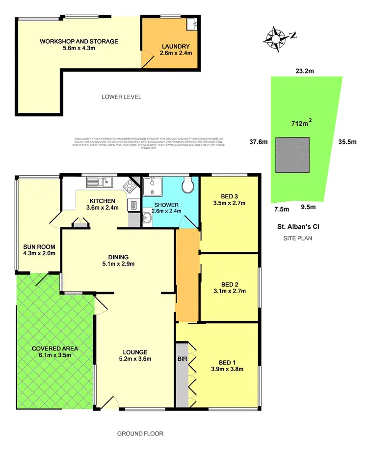 Floorplan of Homely house listing, 5 St Albans Close, Charlestown NSW 2290