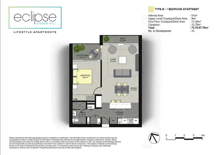 Floorplan of Homely unit listing, 223/121 Union Street, Cooks Hill NSW 2300