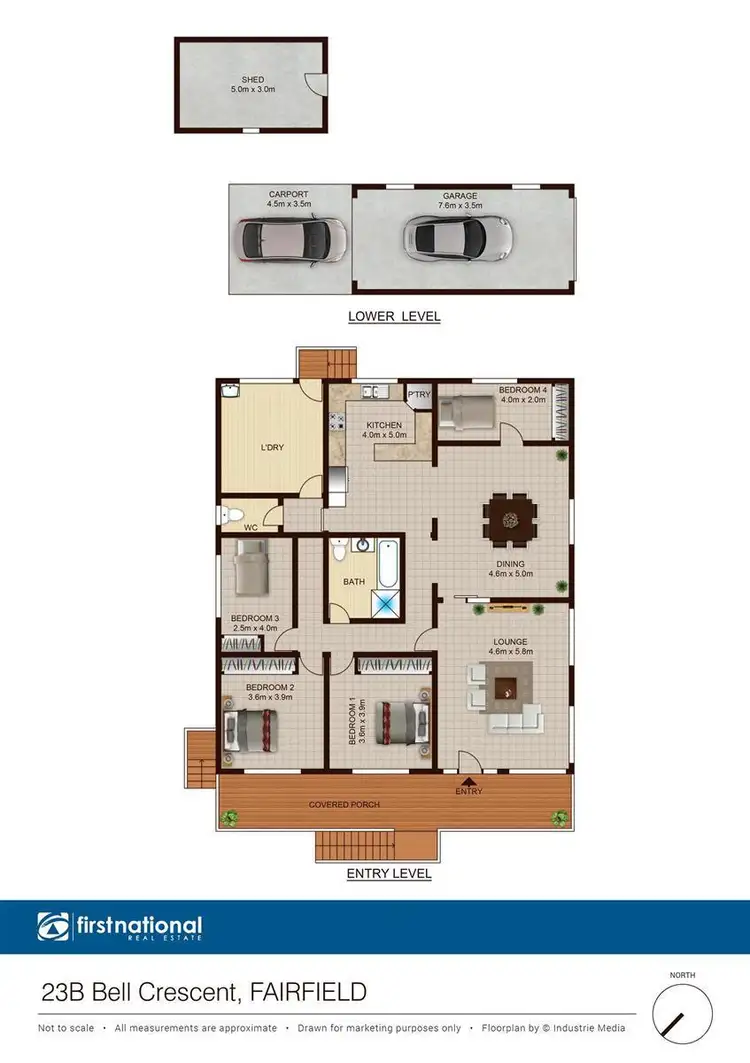 Floorplan of Homely house listing, 23B Bell Crescent, Fairfield NSW 2165