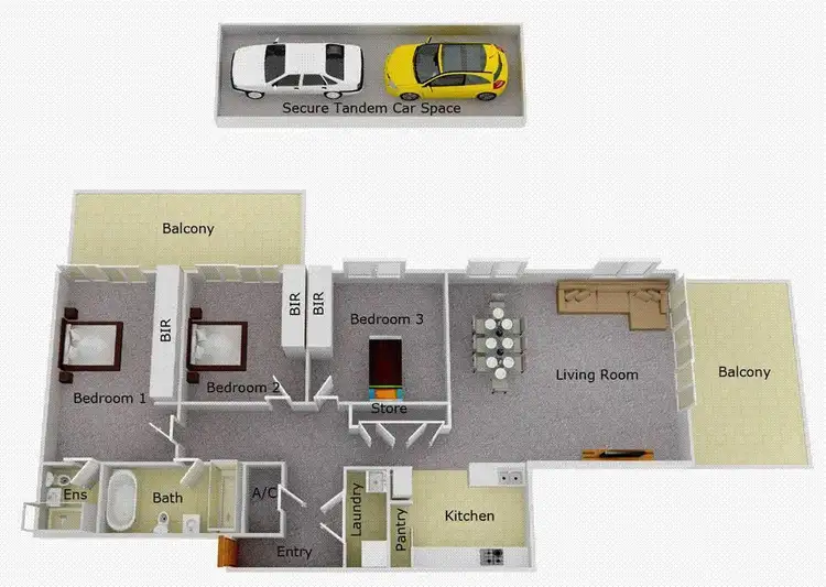 Floorplan of Homely apartment listing, 44/9 Bay Drive, Meadowbank NSW 2114