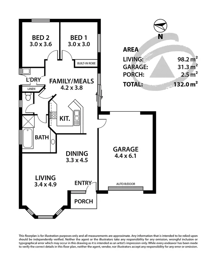 Floorplan of Homely house listing, 1/19 Douglas Drive, Mount Barker SA 5251