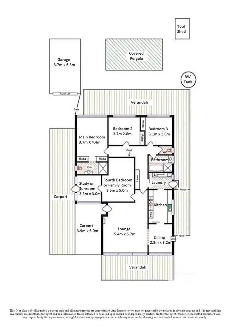 Floorplan of Homely house listing, 38 Somerset Road, Para Hills SA 5096