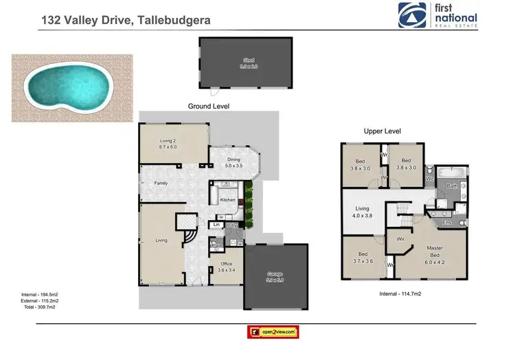 Floorplan of Homely house listing, 132 Valley Drive, Tallebudgera QLD 4228