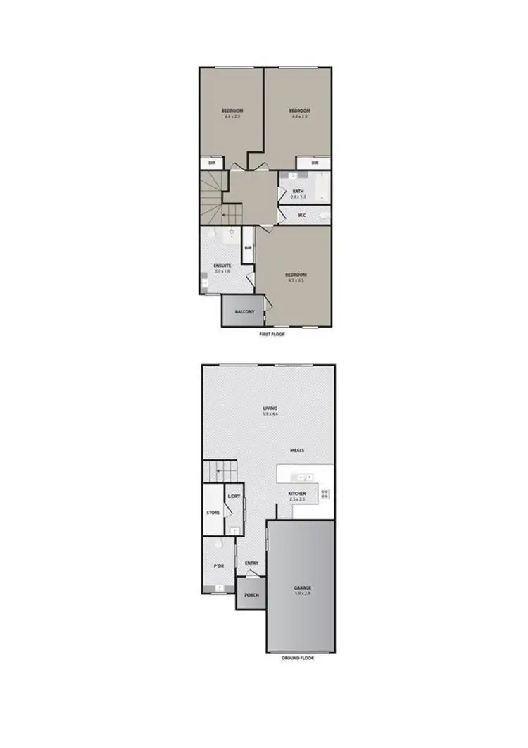 Floorplan of Homely townhouse listing, 17/26 Park Street, Footscray VIC 3011