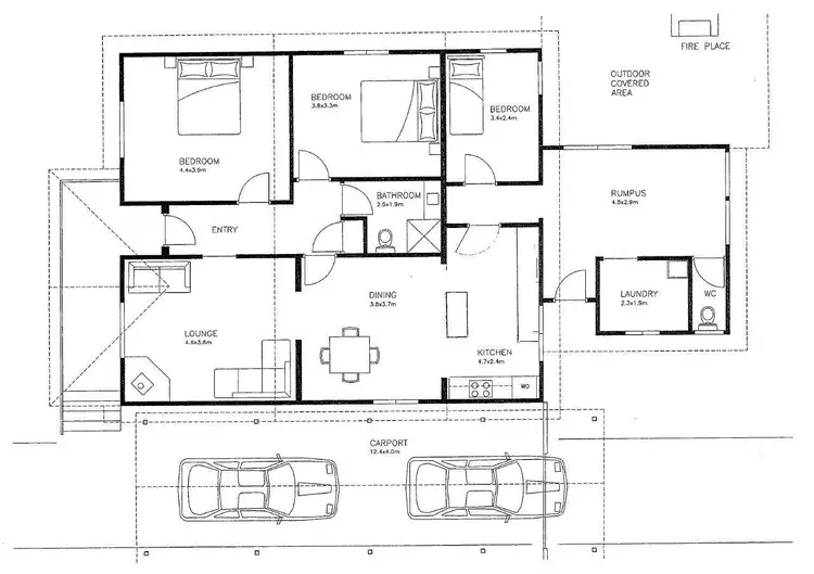 Floorplan of Homely house listing, 32 Lower Stanley Road, Beechworth VIC 3747
