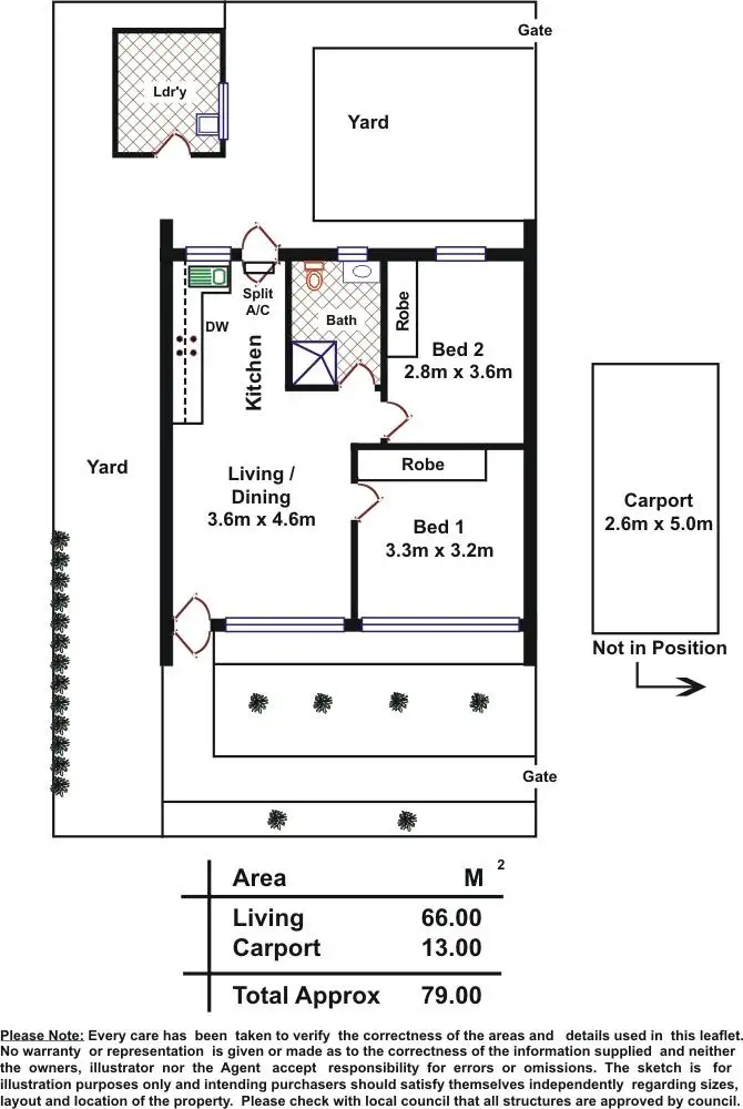 Floorplan of Homely unit listing, 4/44 Heather Avenue, Windsor Gardens SA 5087