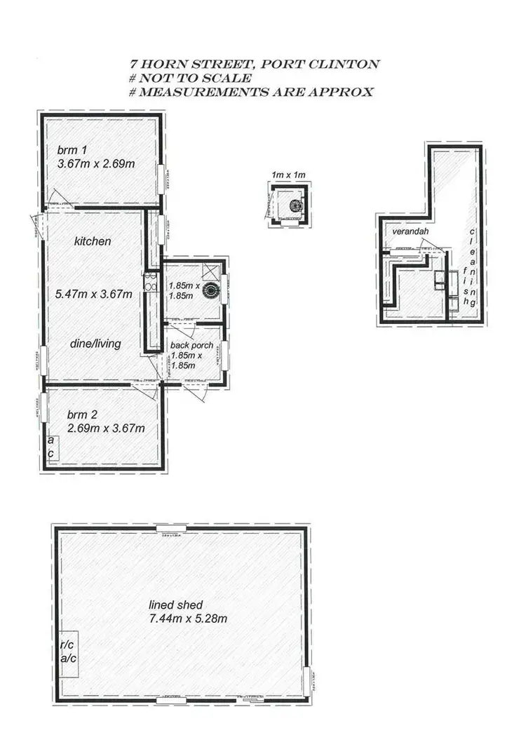 Floorplan of Homely house listing, 7 Horn Street, Port Clinton SA 5570